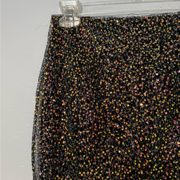 3 for $10 Forever 21 Sequin Knee Length Skirt Slit Party Sparkly Small - Picture 4 of 14